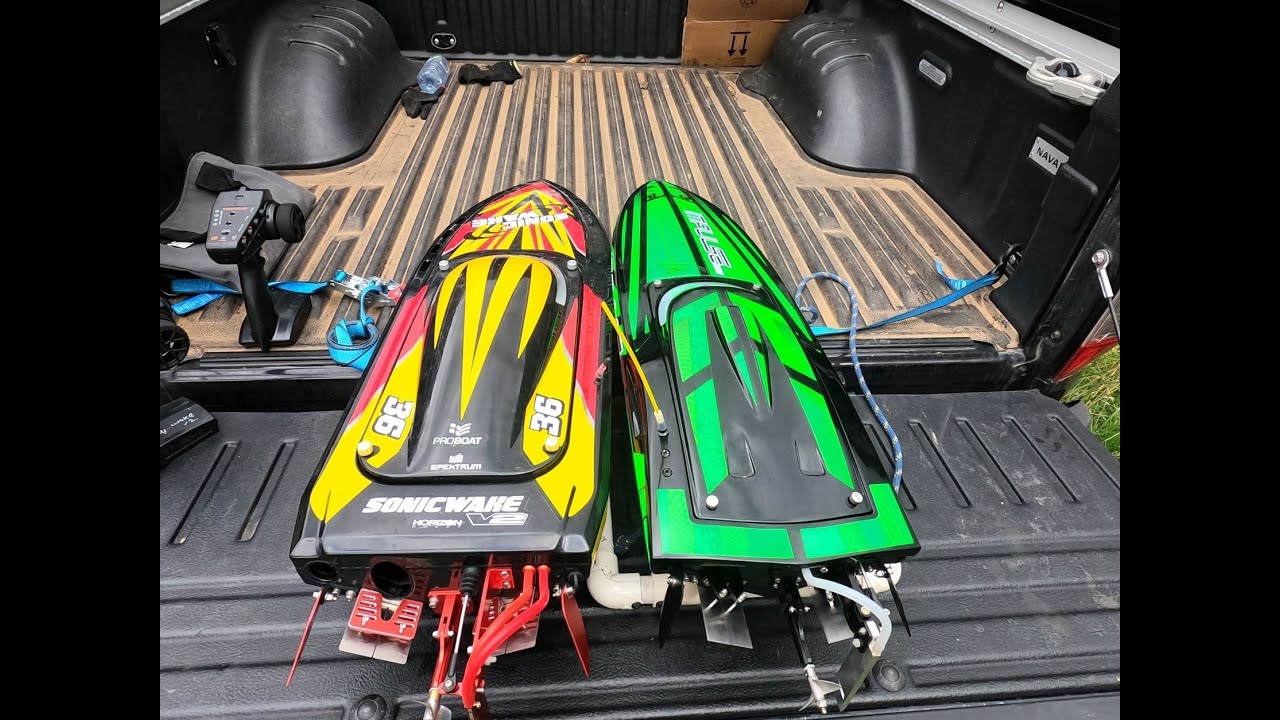 Proboat Impulse 32 trim tab upgrade plus Sonicwake v2 fast