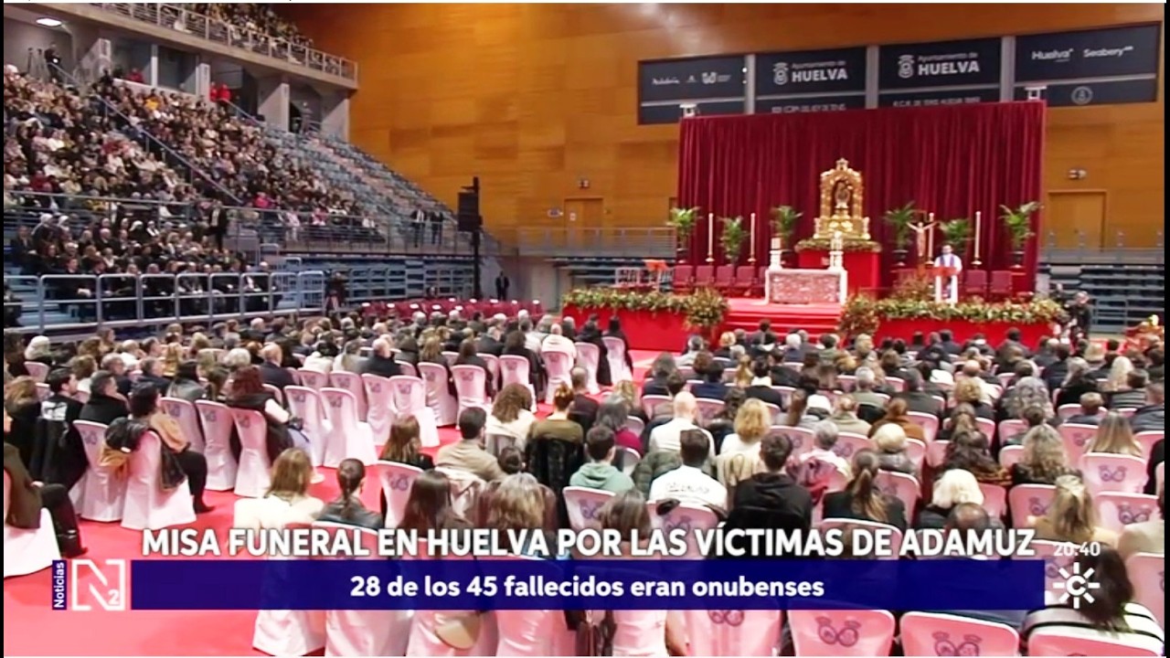Funeral en Huelva por las víctimas mortales del accidente ferroviario de Adamuz (Córdoba)