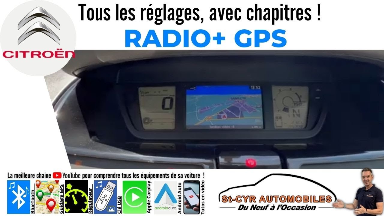 CITROEN, Picasso, aircross, Guide complet GPS, radio, Bluetooth, paramètres essentiels…