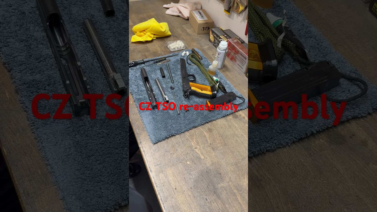 How to: resassemble CZ Tactical Sport Orange 9mm after cleaning (2/2)