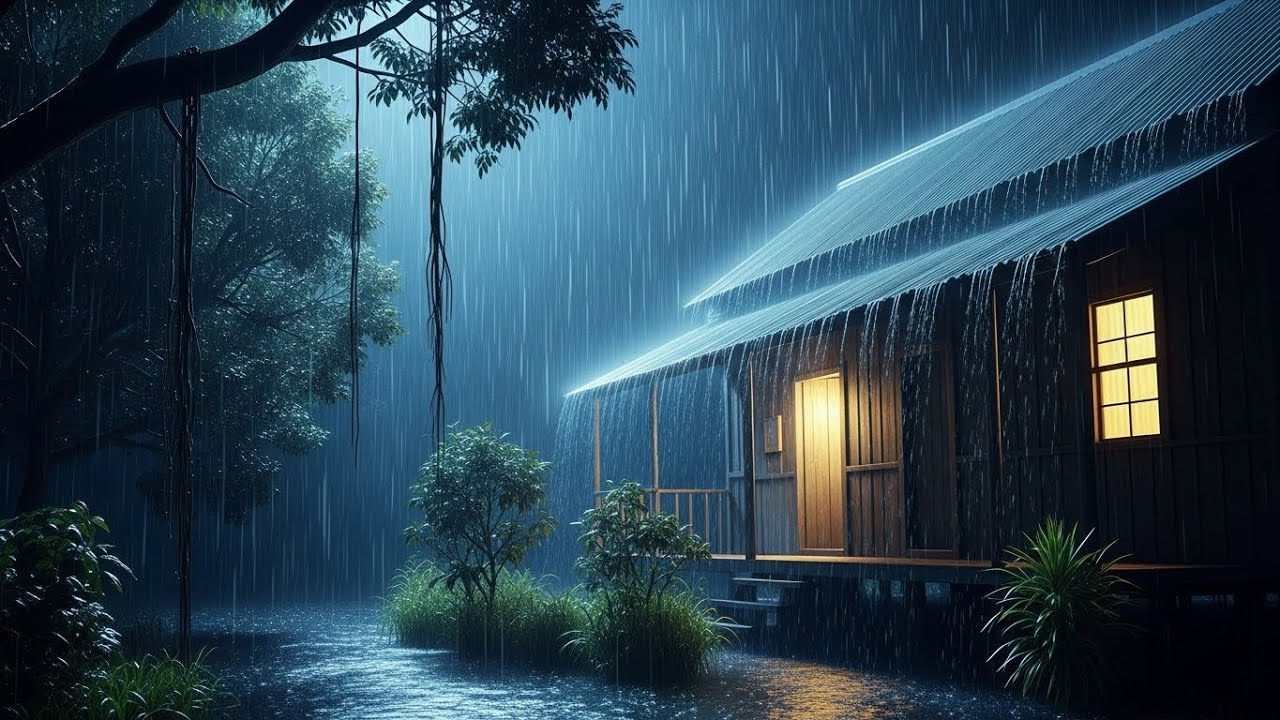 Heavy Rain & Rolling Thunder for Deep Sleep & Full Night Relaxation #6