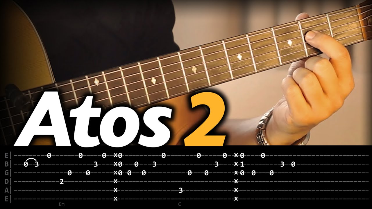🎼 Atos 2 (AULA de VIOLÃO Fingerstyle) Gabriela Rocha - Como Tocar (Passo a Passo) com Tablatura