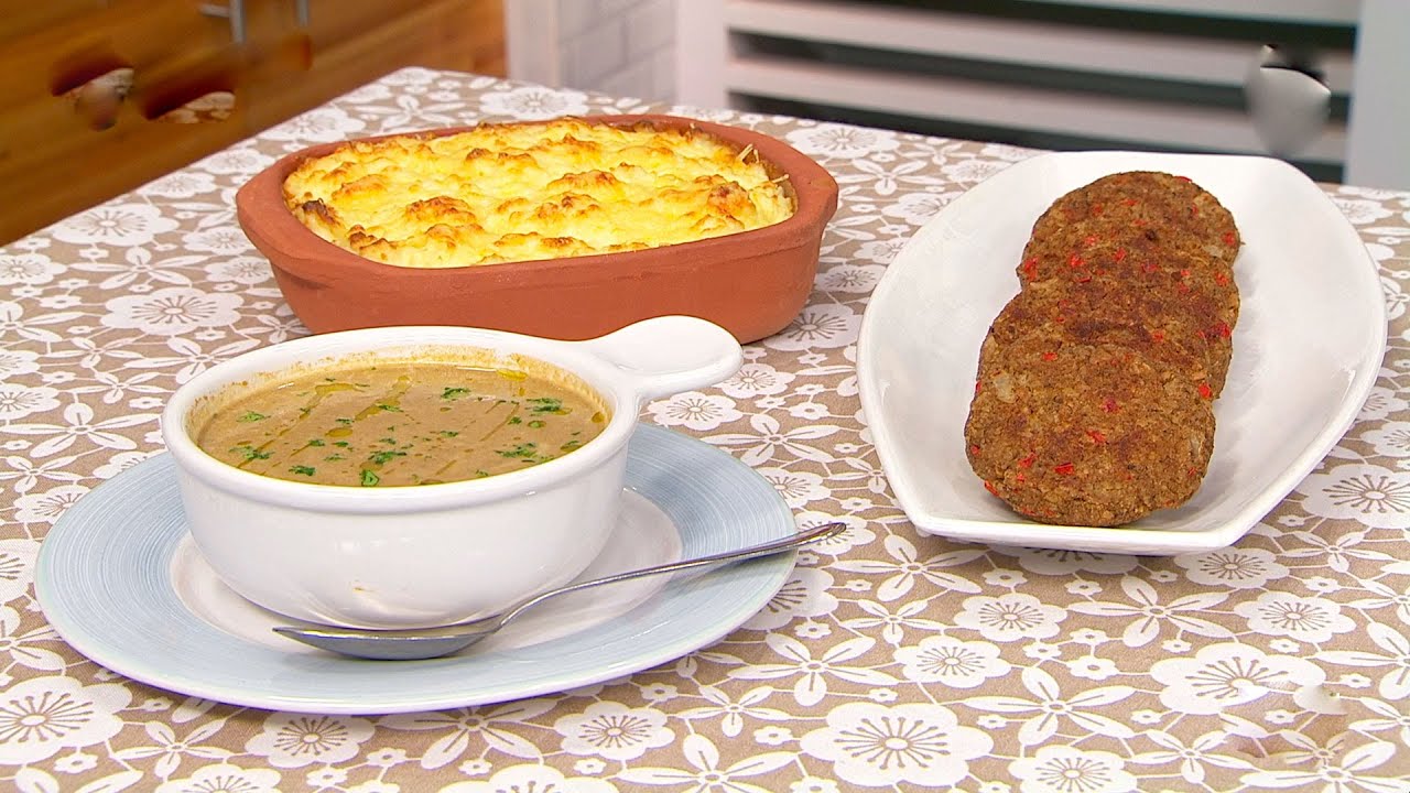 Tres recetas con un paquete de lentejas: hamburguesas, sopa y lentejas a la crema