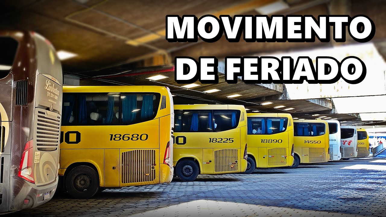 Movimento do FERIADO com Muito &Ocirc;NIBUS Rodovi&aacute;ria de BELO HORIZONTE