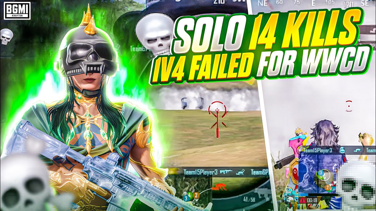1v4 for WWCD SOLO 14 FINSIHES? In RONDO! HIGHLIGHTS🔥 
