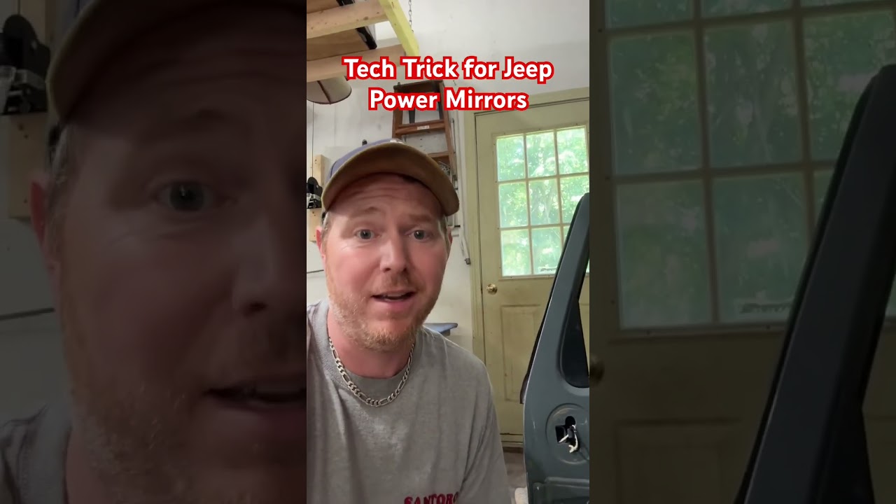 Easy trick to fish the wire through the door for your Jeep Wrangler power mirrors