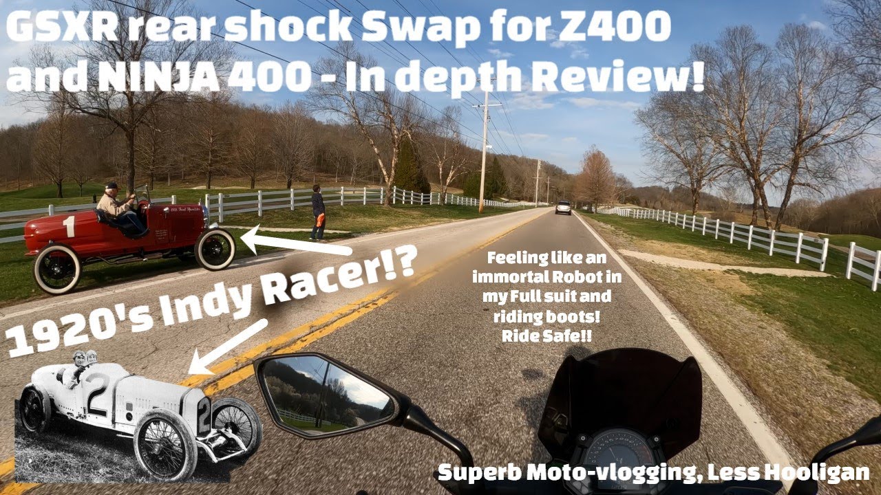 GSXR 600 rear shock upgrade for Ninja 400 & Z400 PT. 2 | In depth Review! **Read Description!!**