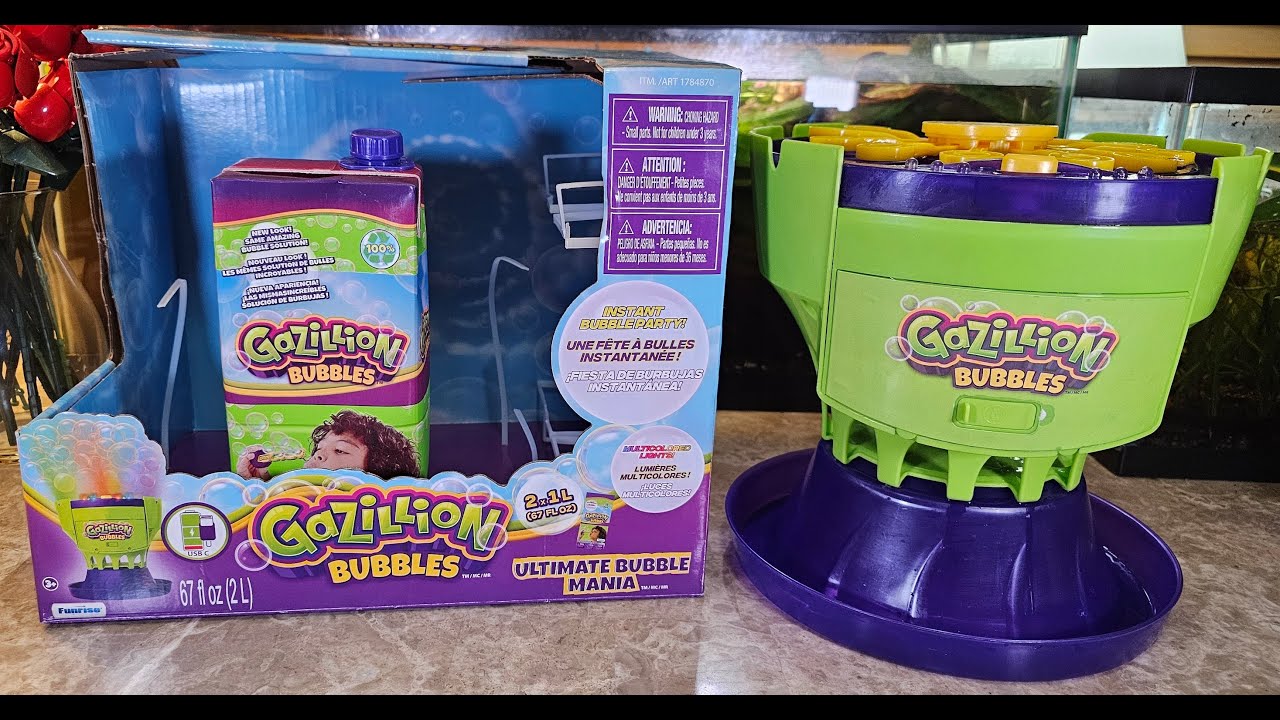 Gazillion Ultimate Bubble Craze Machine (Rechargeable) Unboxing and Review