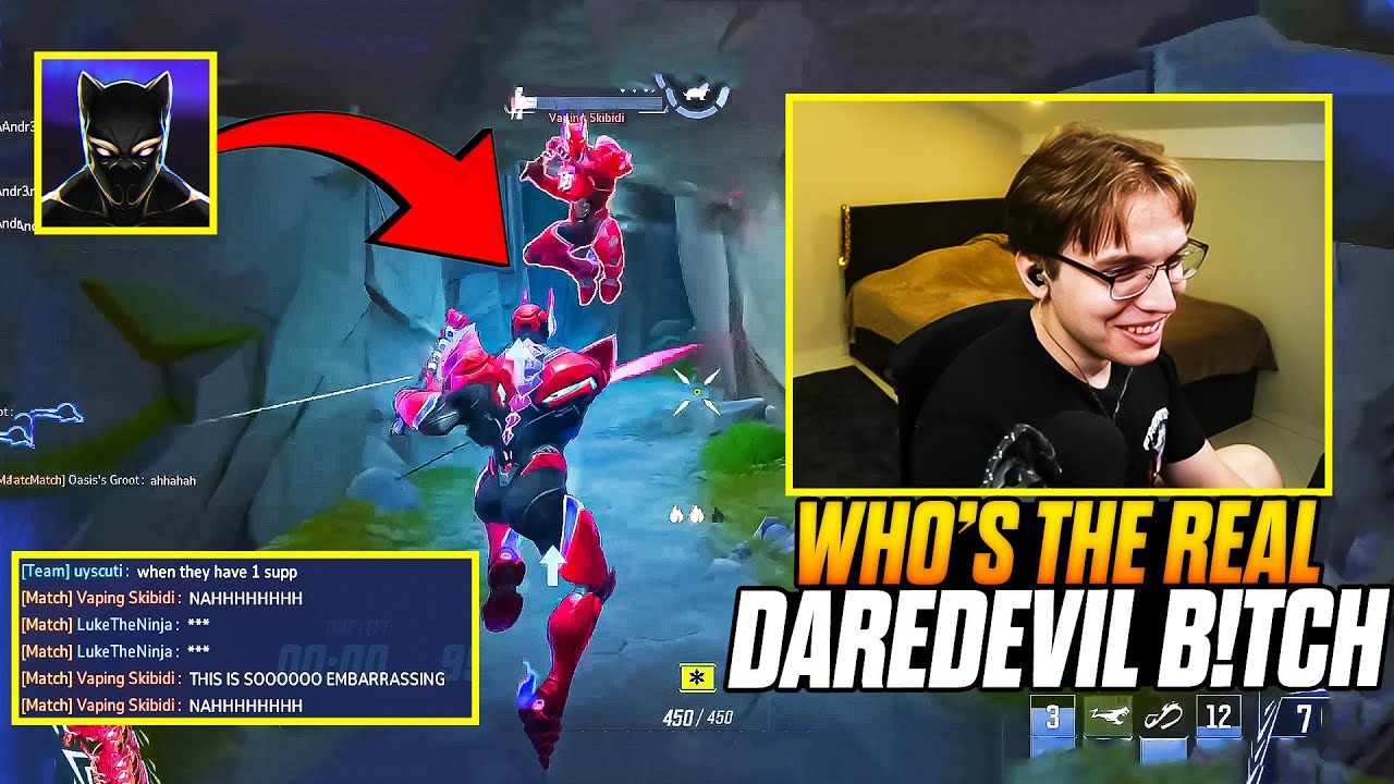 Necros против LukeTheNinja ⚔️ Кто ЛУЧШИЙ Сорвиголова в Marvel Rivals?