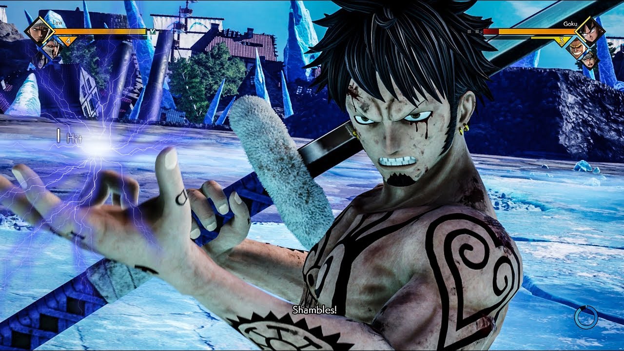 JUMP FORCE DLC #9 Trafalgar D. Water Law ( Op Op NO Mi ) All Abilities Movesets & Ultimate Attacks