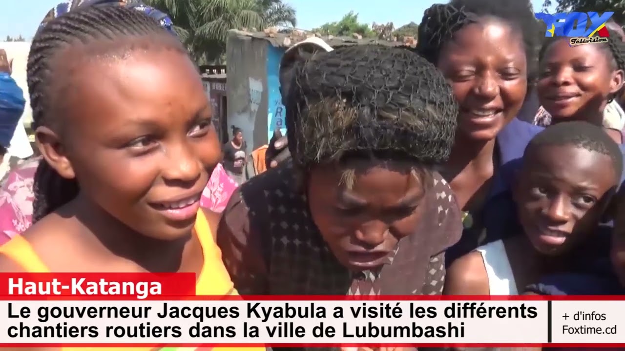 Le gouverneur Jacques Kyabula a visité les différents chantiers routiers dans la ville de Lubumbashi