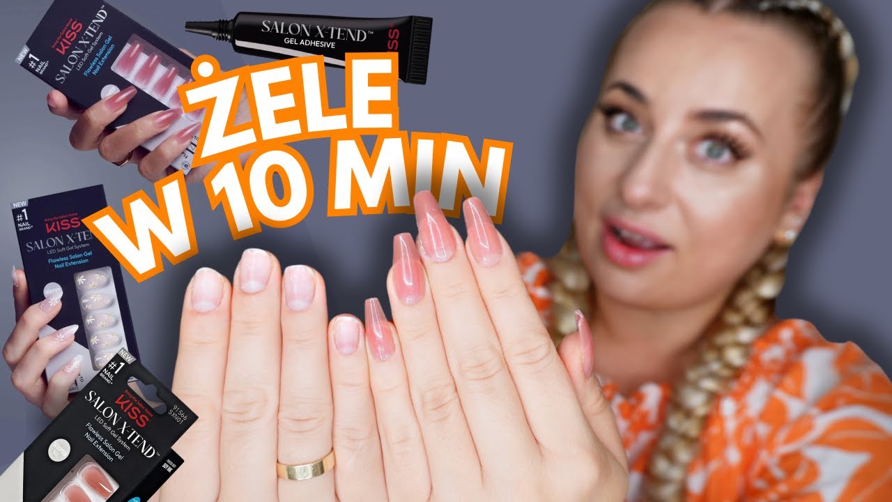 PAZNOKCIE ŻELOWE W 10MIN?! 💅 testuję KISS SALON X-TEND