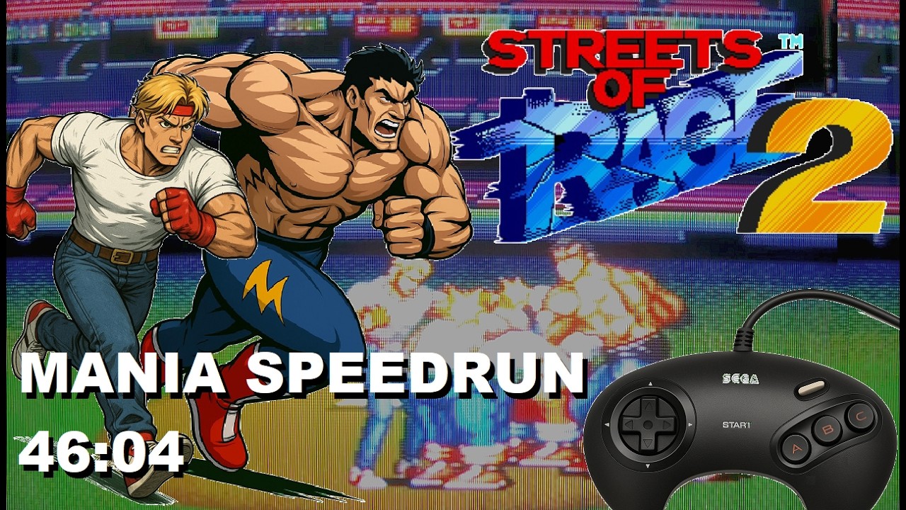 STREETS OF RAGE 2 - MANIA SPEEDRUN - 2 PLAYERS CO-OP - 46:04