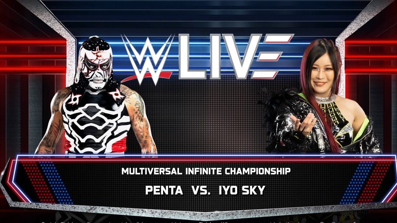 WWE 2K25 - Last Luchador Standing Match: Penta vs Iyo Sky | WWE LIVE EVENT 