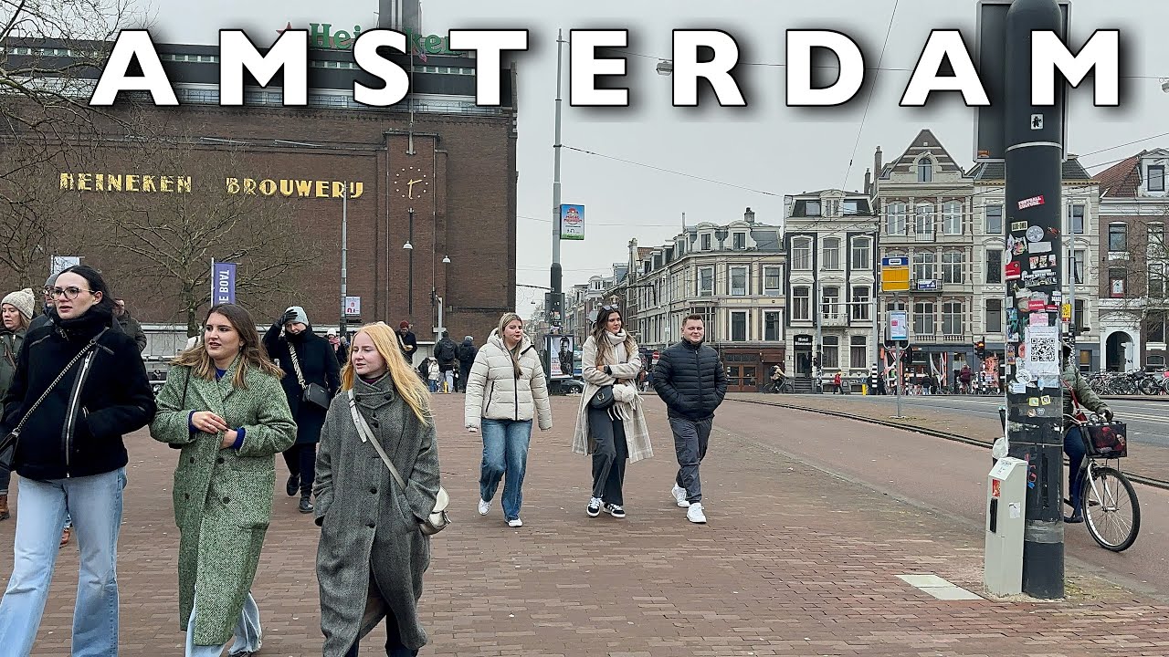 [4K] AMSTERDAM- Amazing Saturday Winter Walk | From Rijksmuseum | Walking Tour Amsterdam🇳🇱