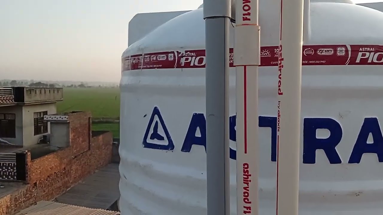 Paal burjdalla water tank 1500LTR installation pipe fitting 