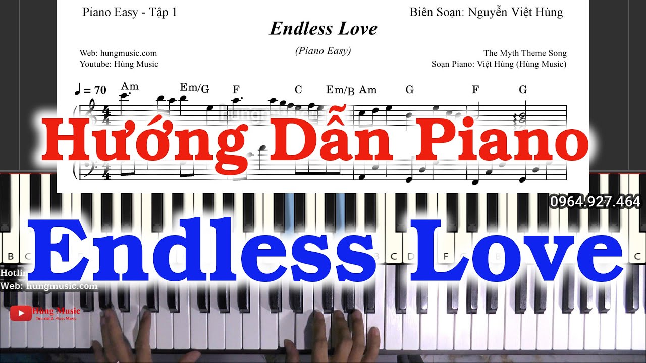 Hướng Dẫn Endless Love Piano Easy - Hùng Music
