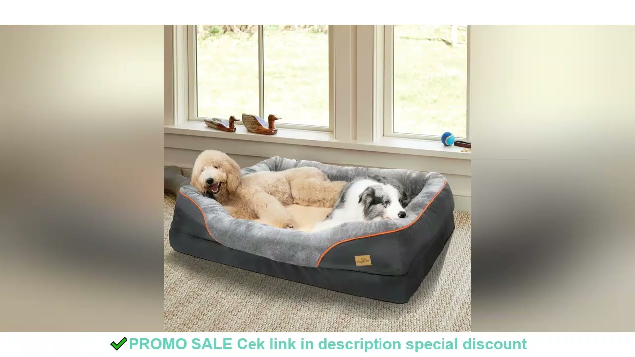 Large Dog Bed Soft Comfortable Anti Allergy Warm Fleece Removable Washable Cover Pet Bed Waterproof