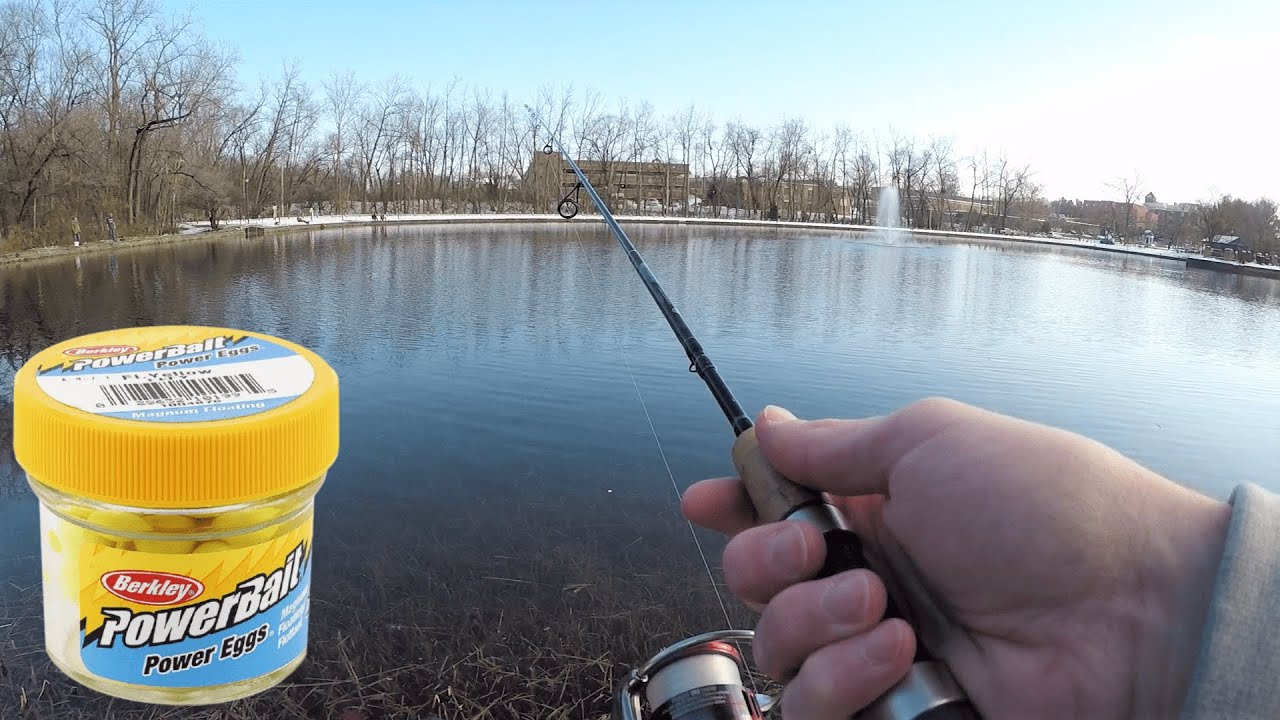 ЛОВЛЯ ФОРЕЛИ с помощью Powerbait Power Eggs (ЧИТ-КОД на зарыбление форели!)