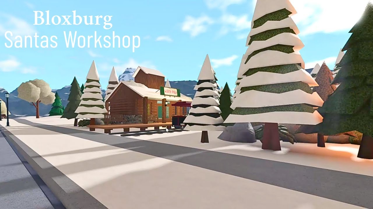 Building Santa's Workshop - Bloxburg Speedbuild