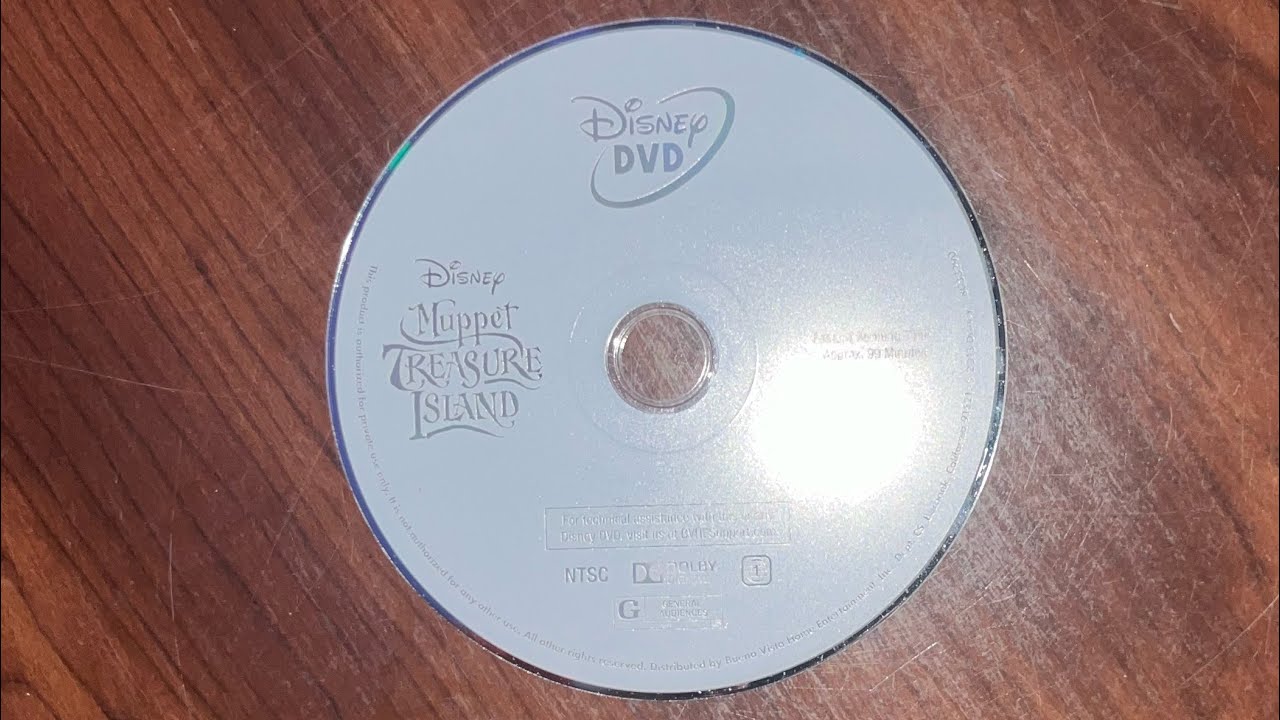 “Muppet treasure island” 1996-2013 DVD menu walkthrough