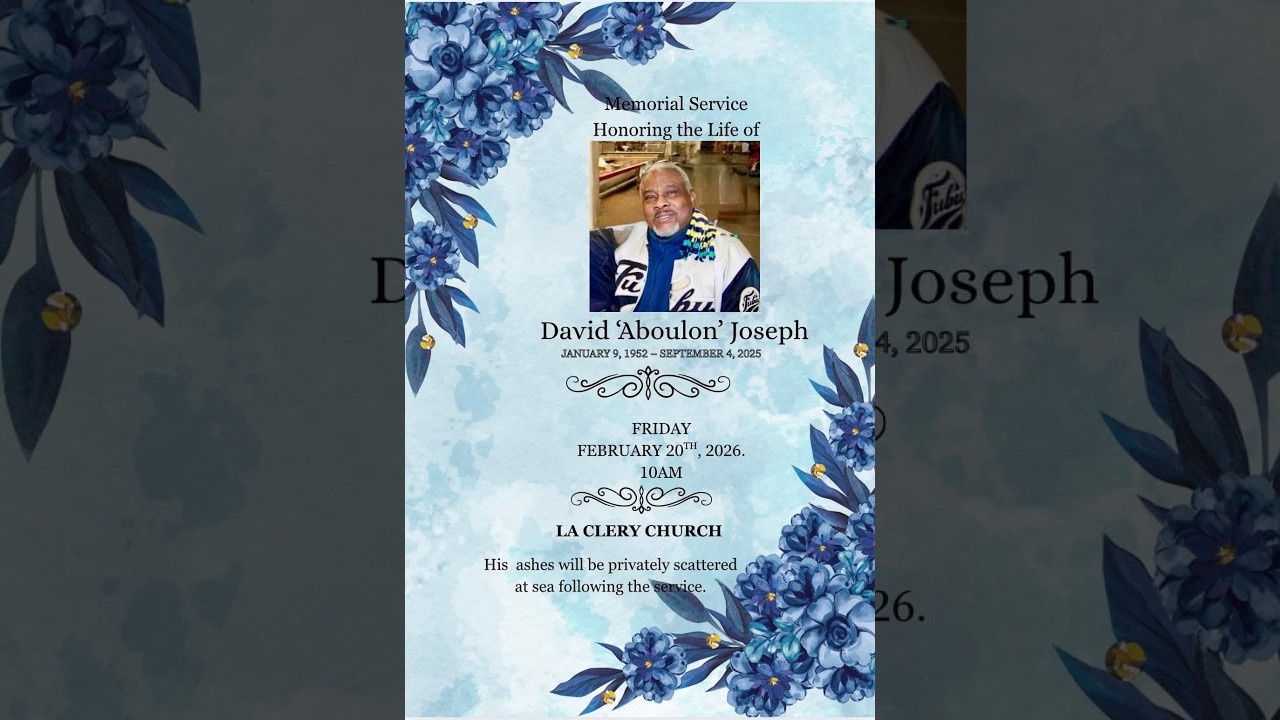 Memorial Service Honoring the Life of David 