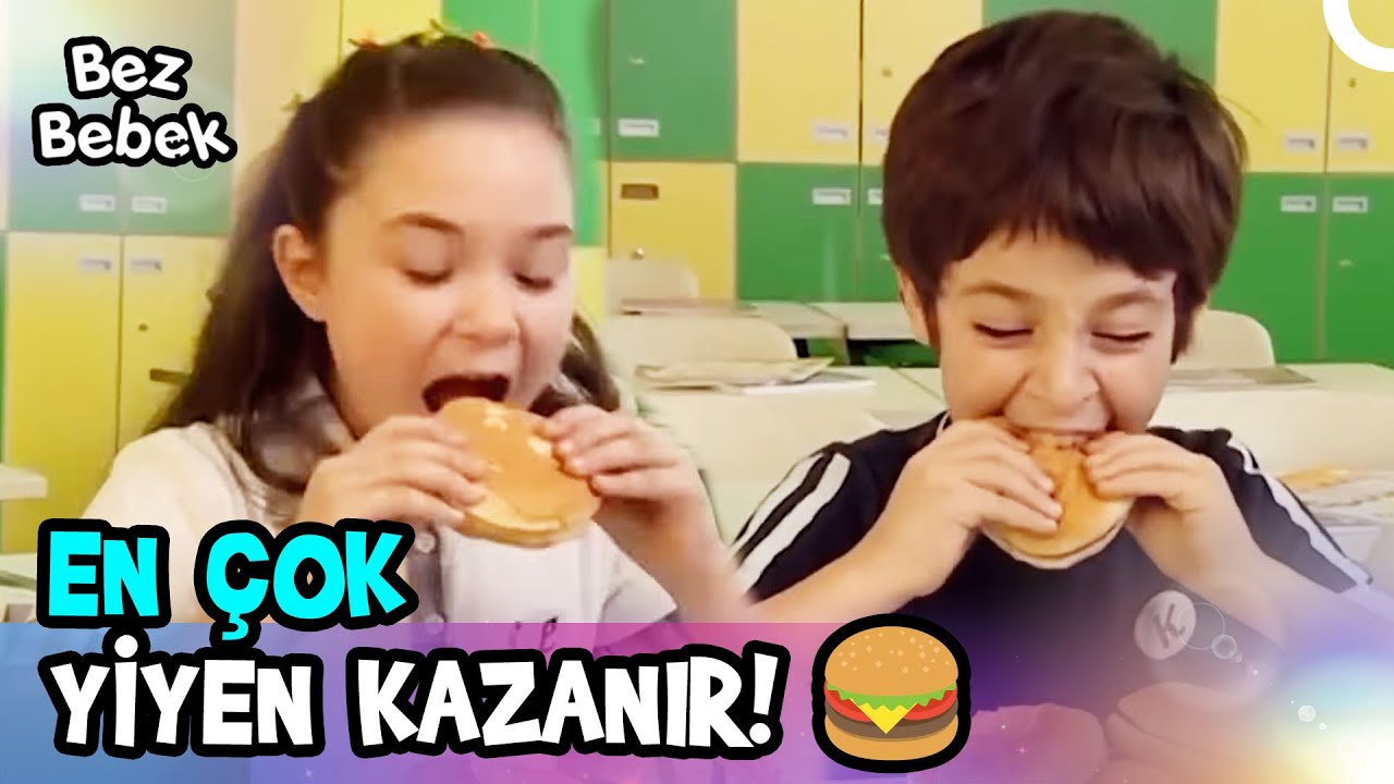 Emre ile Özge'nin Hamburger Yarışı! 🍔 | Bez Bebek