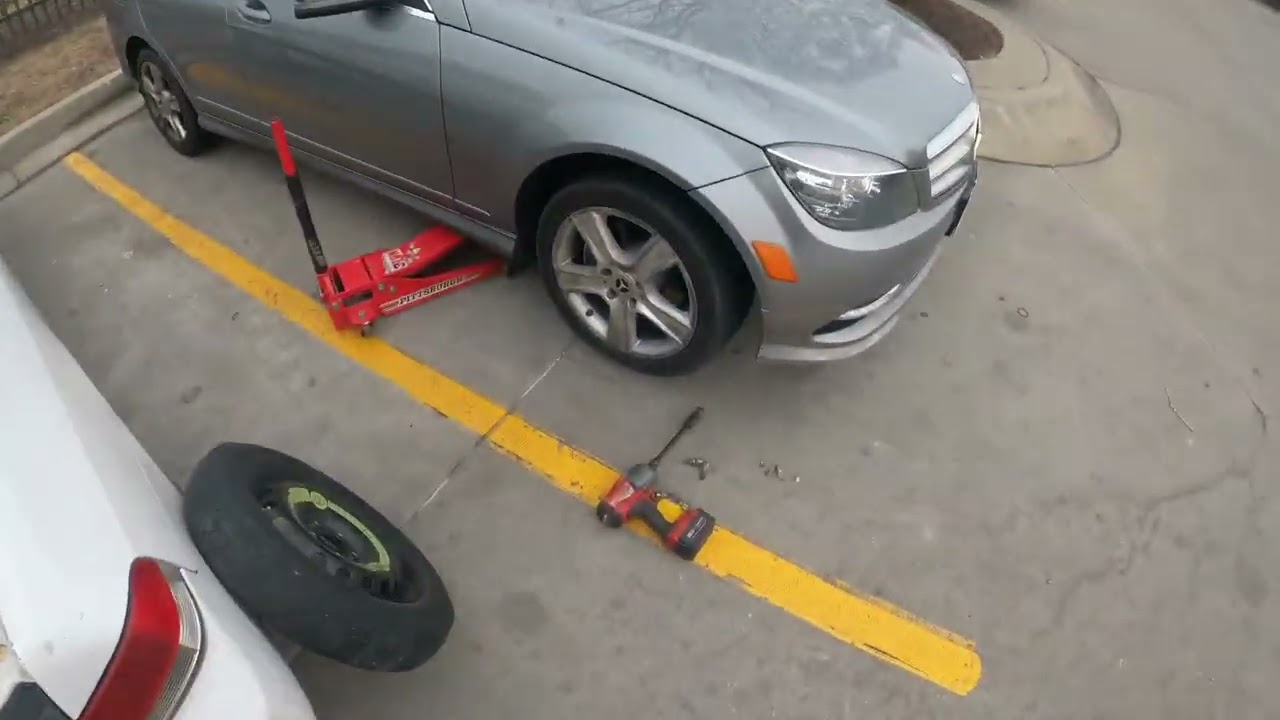 Mercedes C300 Stranded Overnight #pov #automobile #fyp #yt #roadside 