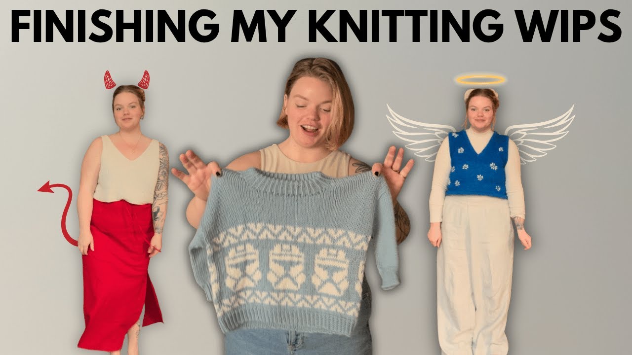 Finishing my Knitting WIPs - Baby Knits, Embroidery, and My New Summer Knitting Kink