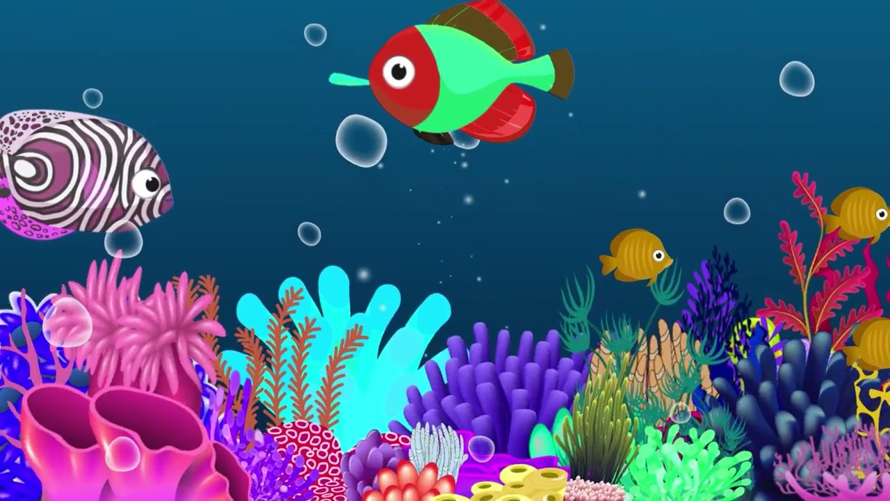 Bedtime Lullabies and Calming Undersea Animation: Baby Lullaby,lullaby #animation #fish