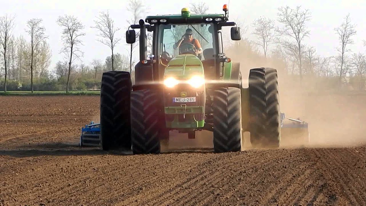 John Deere 8285R _ Lemken System Kompaktor K600