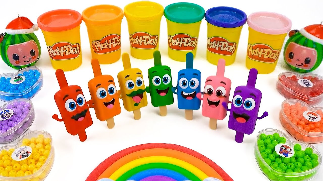 PlayDoh Ice Cream | DIY How To Make Rainbow Kinetic Sand Ice Cream COMPILATION