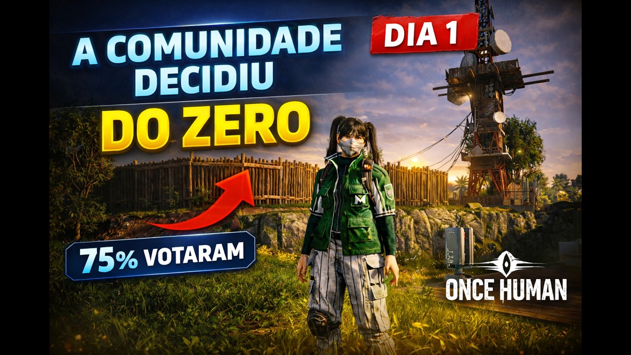 🔴 AO VIVO – COMEÇANDO  ZERO -CONTA NOVA - EM ONCE HUMAN | DESAFIO DA COMUNIDADE DIA #1