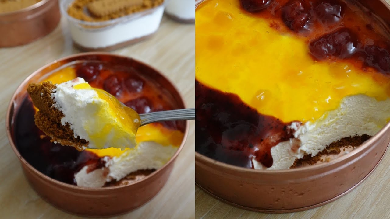 No Bake Cheesecake 🍰 Hindi mo kailangan ng Gelatin o Gulaman para Maging Stable! No Cooking 🤤
