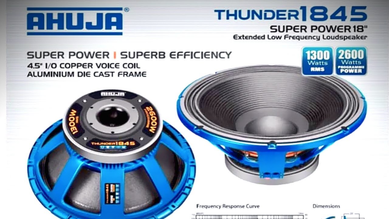 Ahuja 18 Inch Speaker 1300W Review: Full Specification