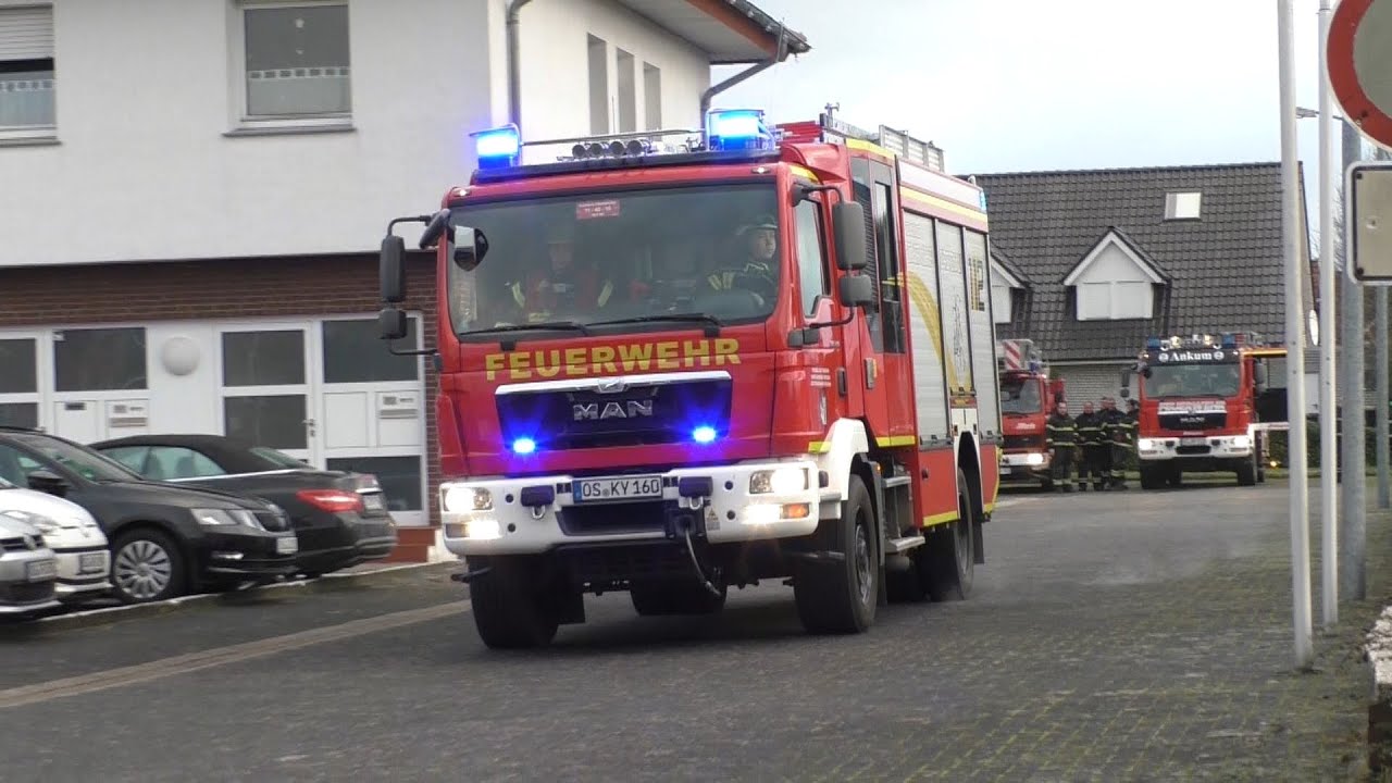 [Bullhorn] Einsatzfahrten freiwillige Feuerwehr Fürstenau + Katastrophenschutz LK Osnabrück zum MANV