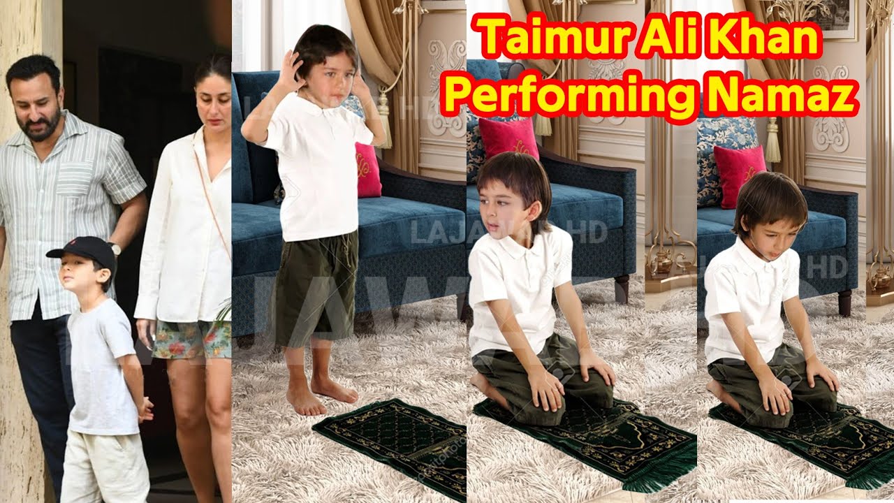 Taimur Ali Khan Performing Namaz in Roza