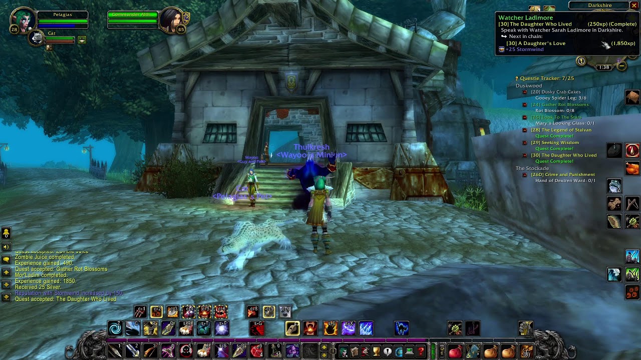 Let's Play Classic WoW: 1st timer. (Day 6 Elf Hunter on TBC)