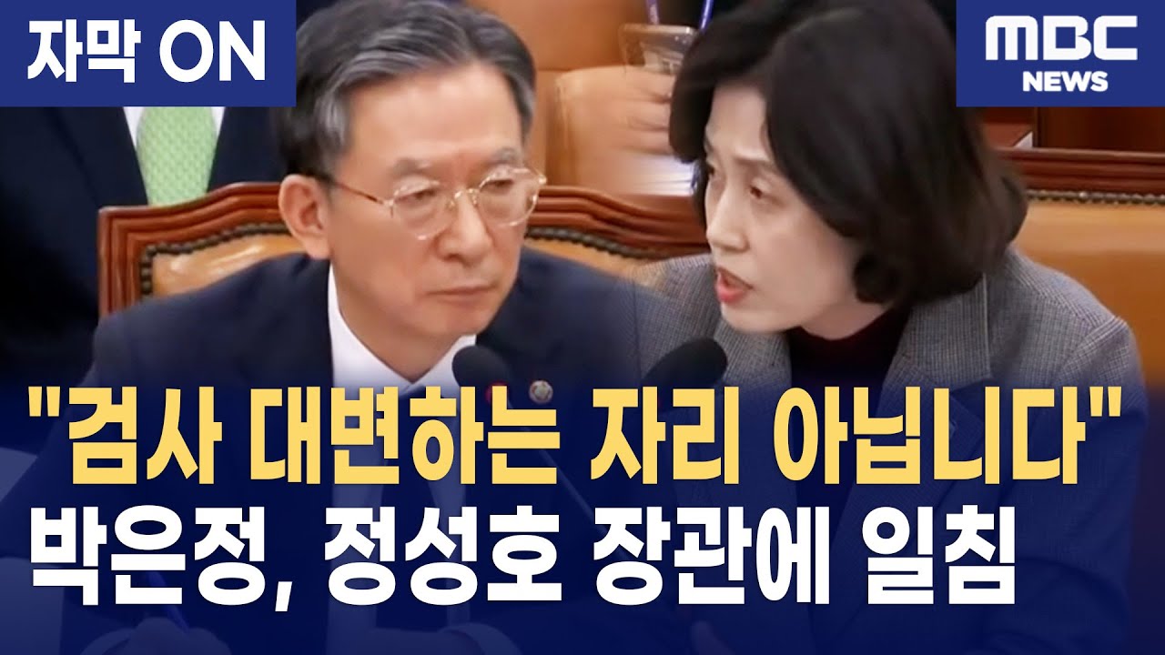 [자막] 박은정, 검찰개혁 '수사·기소 완전 분리' 팩트 폭격