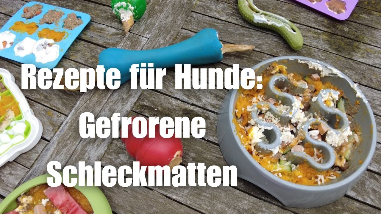Rezepte für Hunde: Erfrischende Schleckmatten & Kongs für heiße Tage (Sommer mit Hund)