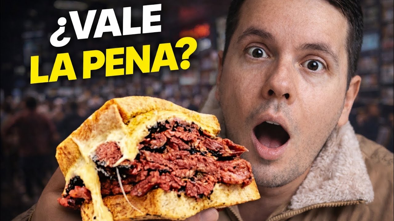 Hacen fila por HORAS por este sándwich en Nueva York 🇺🇸🗽