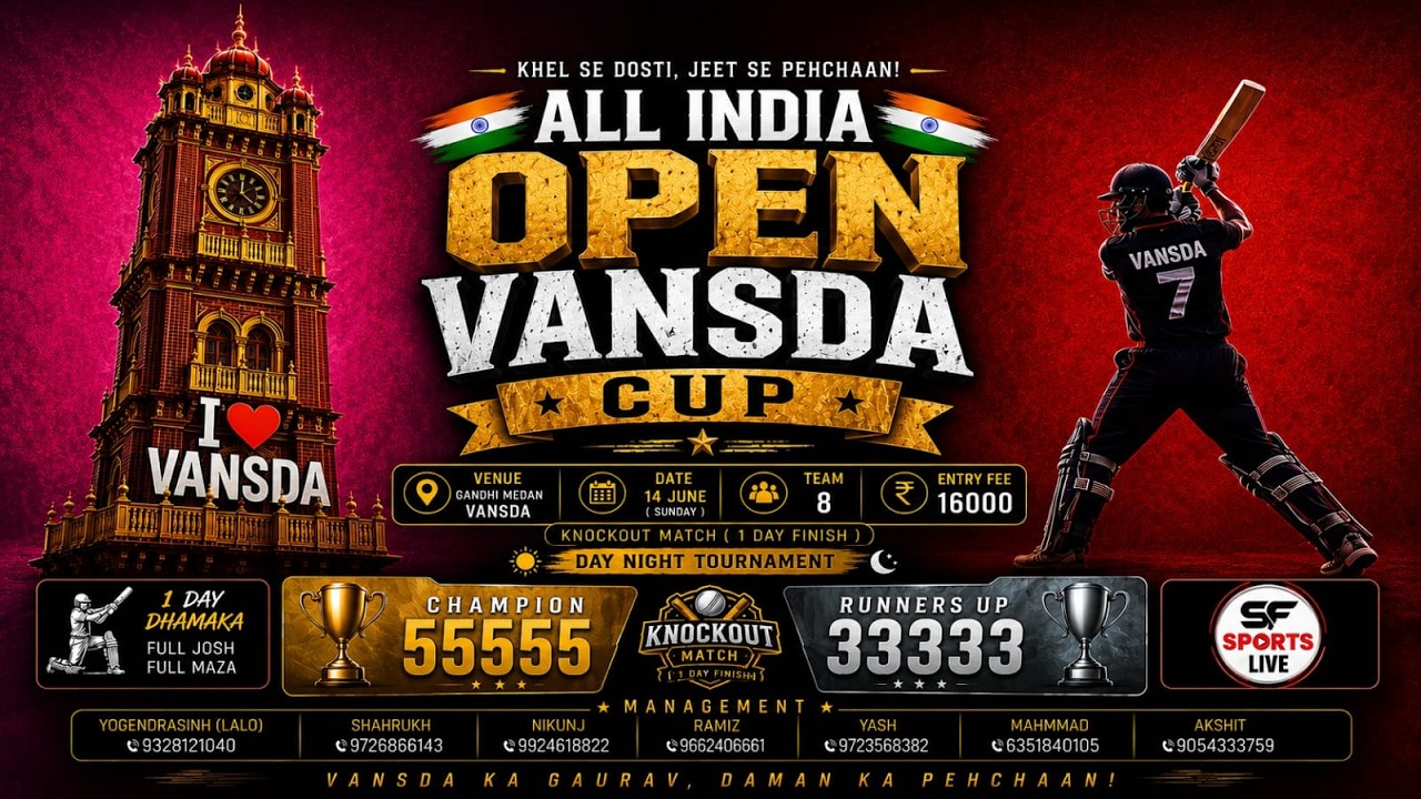 MEGA FINAL II ALL INDIA OPEN VANSDA CUP 2026 SEASON  - 1