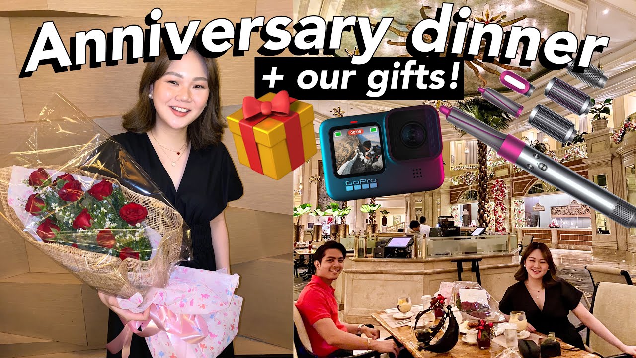 ANNIVERSARY DINNER + OUR GIFTS! | ASHLEY SANDRINE