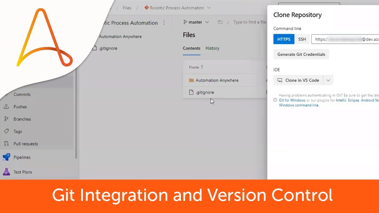 Git integration and version control | Automation 360
