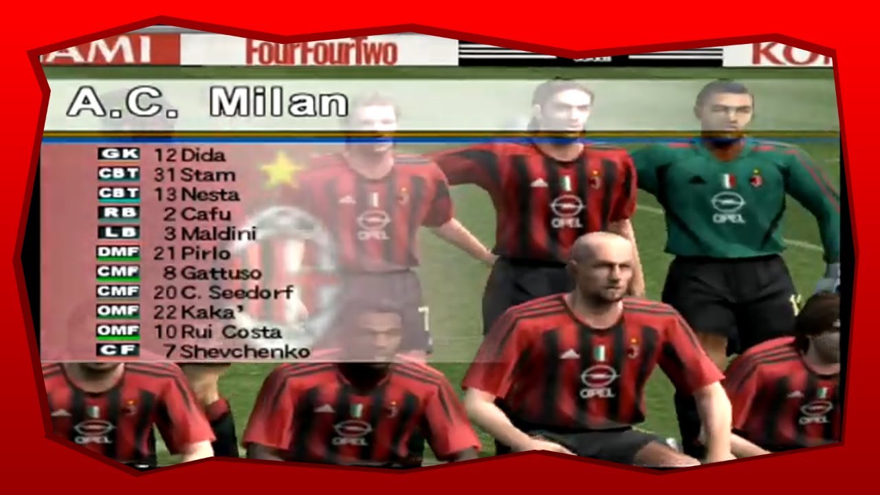 Pro Evolution Soccer 4 (PS2) «Милан» против «Интера»