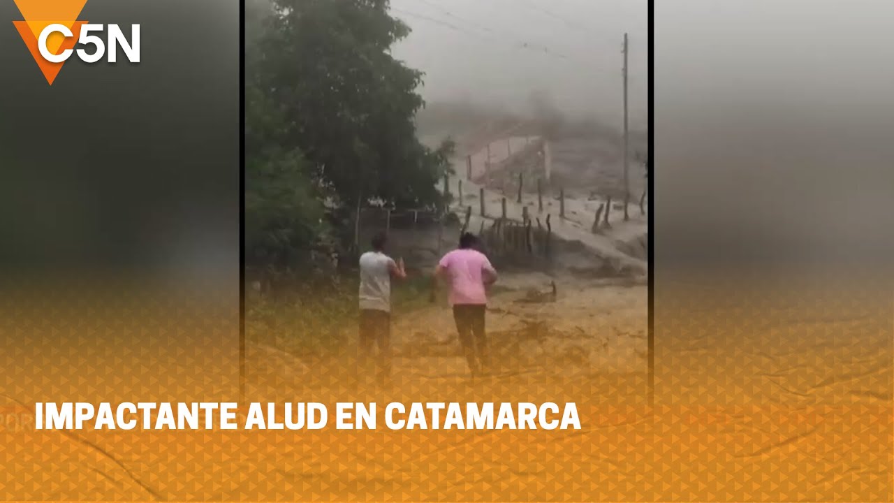 IMPACTANTE ALUD en CATAMARCA: un PUENTE DESTRUIDO y una LOCALIDAD AISLADA