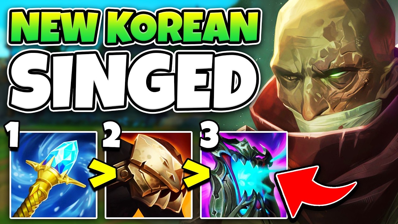 I copied Bwipo's NEW Korean Singed build... and it's actually unstoppable