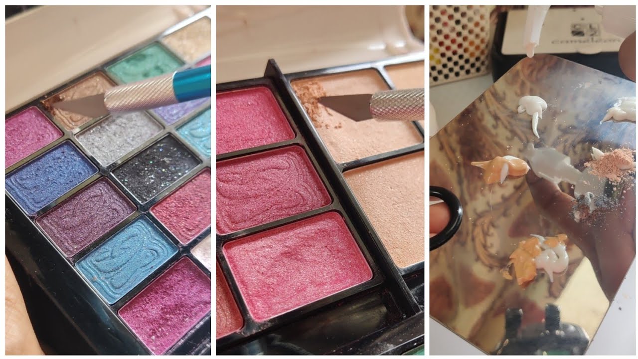 Mixing all possible products with lumi cream | with eyeshadow, cc cream, bb cream, compact powder