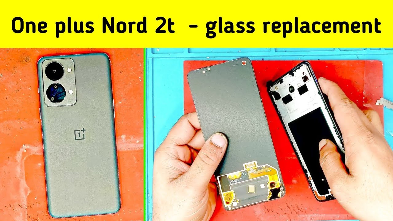 One Plus nord 2t Broken glass replacement | 1 + Nord 2t glass change | @spare repair