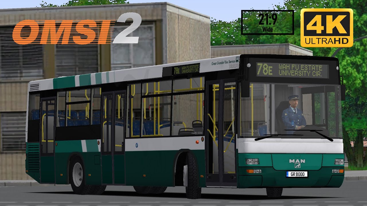 OMSI 2 - MAN Lion's City A78 - Great Grundorf 2 - Route 78E - Wah Fu Estate ↺ University of Grundorf